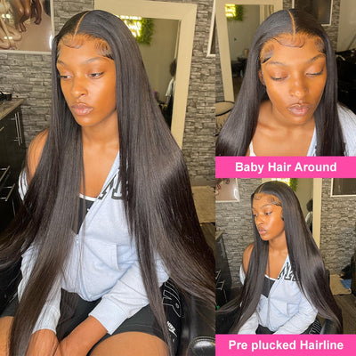 13x4 Bone Straight Lace Front Wig