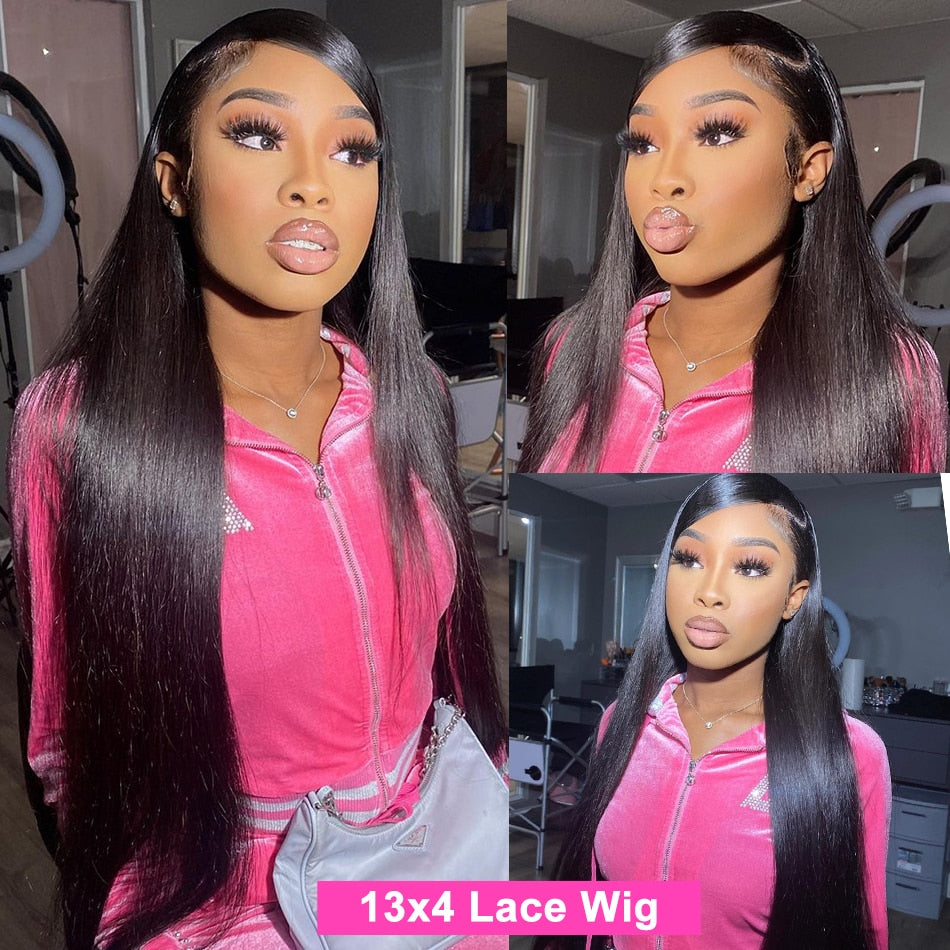 13x4 Bone Straight Lace Front Wig