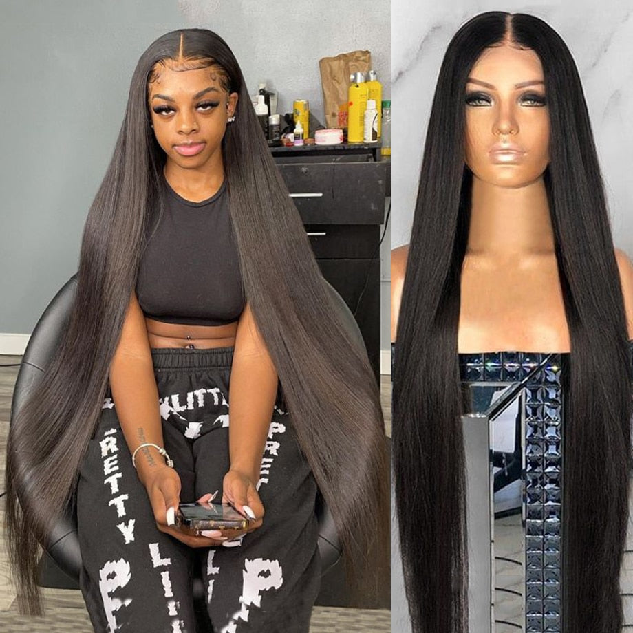 40 Inch Straight Lace Front Wig