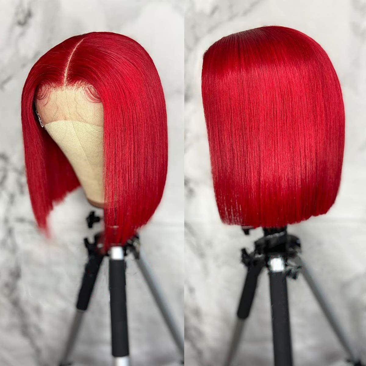 Red Bob Human Hair Wig