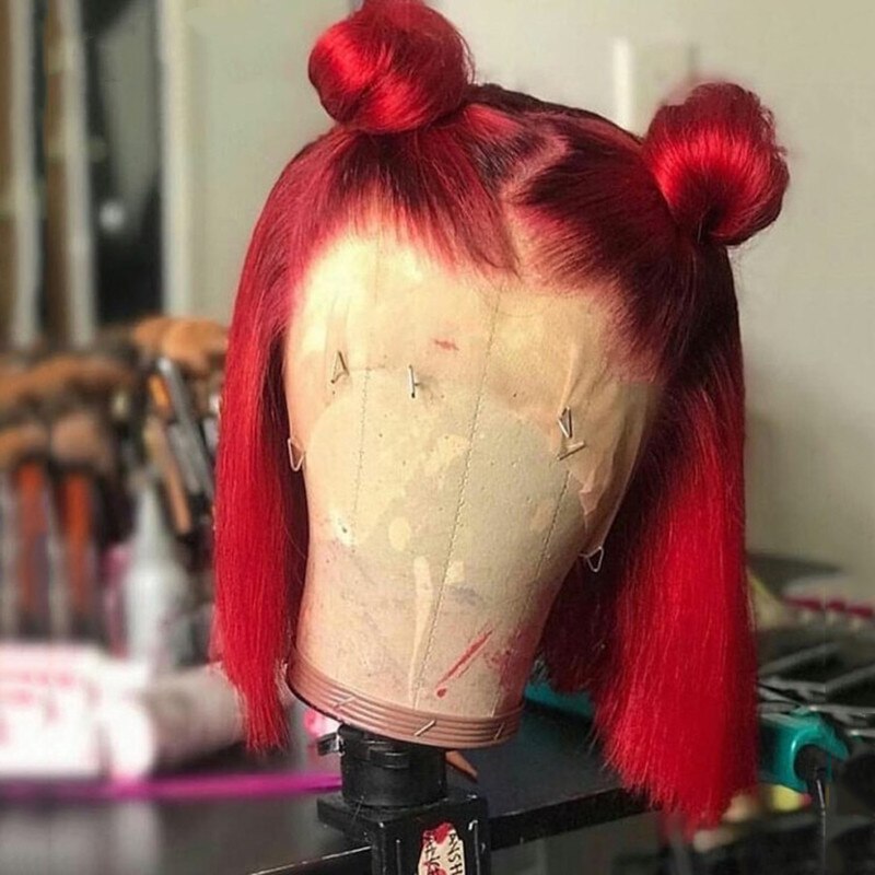 Red Bob Human Hair Wig