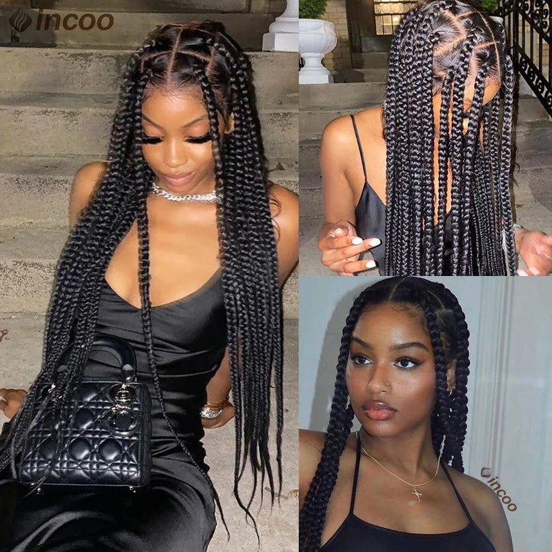 Large Box Braided Wigs