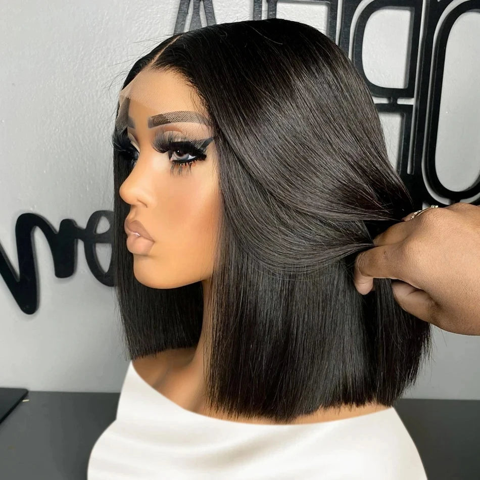 13x4 Straight Lace Frontal Bob Wig