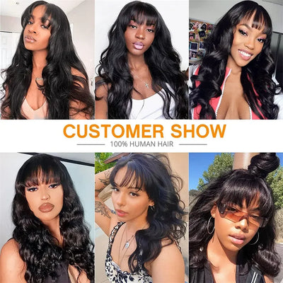 30 inches Body Wave Human Hair Wigs