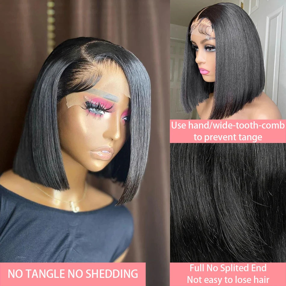 13x4 Straight Lace Frontal Bob Wig