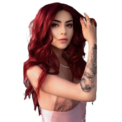 Burgundy Synthetic Wig