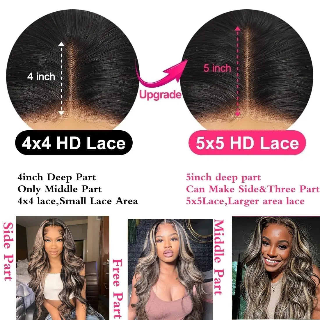 Highlight FB/27 Human Hair Lace Front Wig