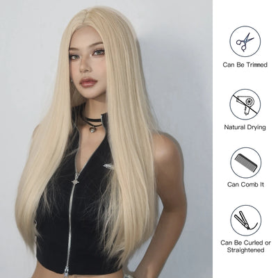 Blonde Golden Synthetic Wigs