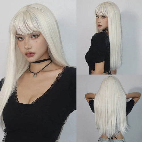 Blonde Golden Synthetic Wigs