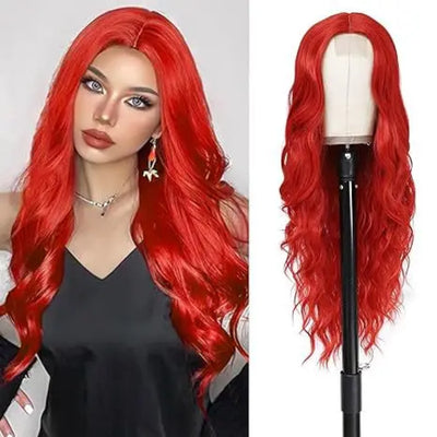 Synthetic Long Lace Ombre Blonde Wavy Wig