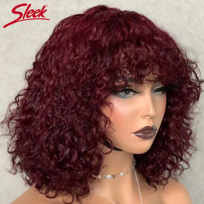 Jerry Curly Short Bob Human Hair Wigs