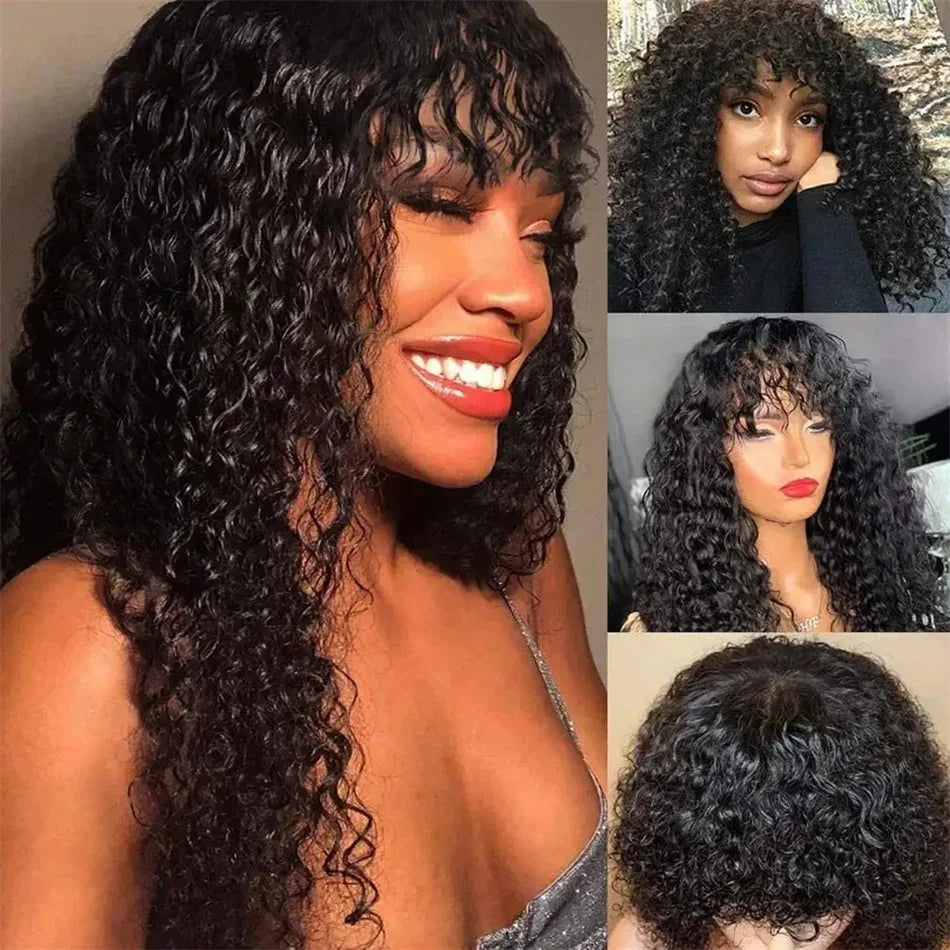 30 inch Water Wave Human Hair Wigs