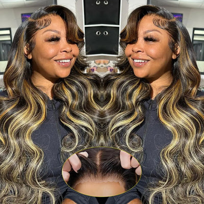 Highlight FB/27 Human Hair Lace Front Wig