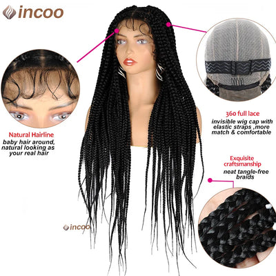 Large Box Braided Wigs